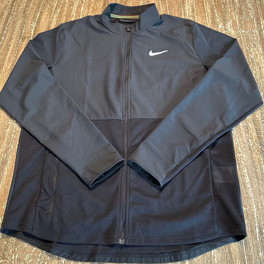 Nike Court Performance Lightweight Tennis Jacket Polyester Black Men’s Size M
